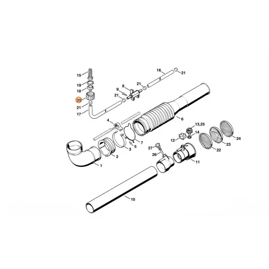 STIHL  Nakrętka kołpakowa 4203 708 3100